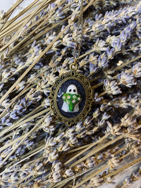 Bouquet Ghost 2 Necklace - Creep Cult