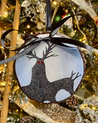 Red Eyed Krampus Hand-Painted Ornament - Creep Cult
