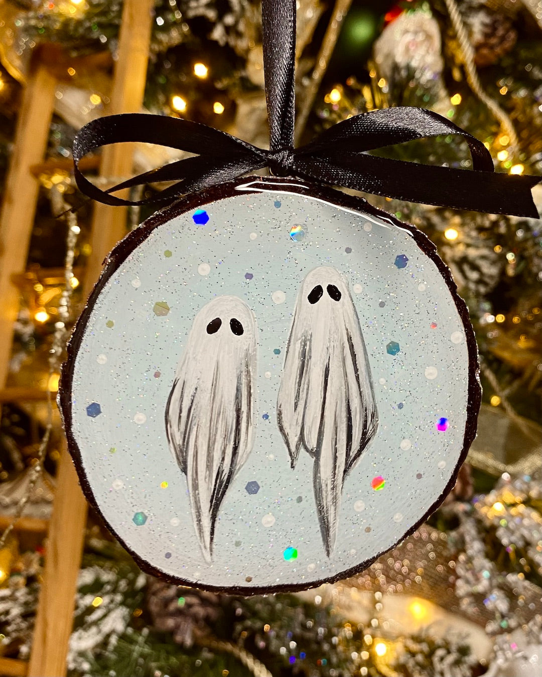 Holographic Ghosts (Original Painting) - Creep Cult