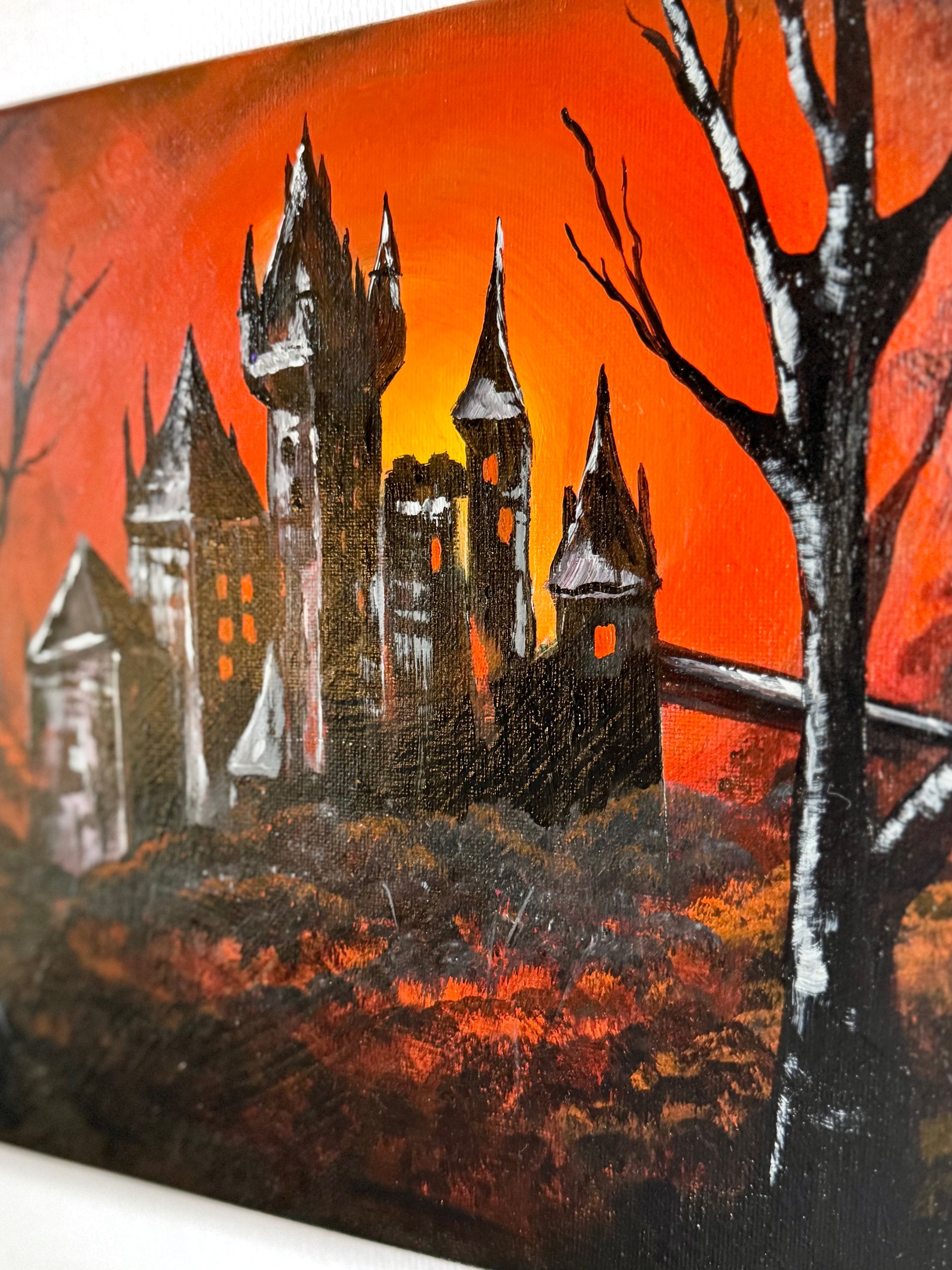The Vampire Lair (Original Painting) - Creep Cult