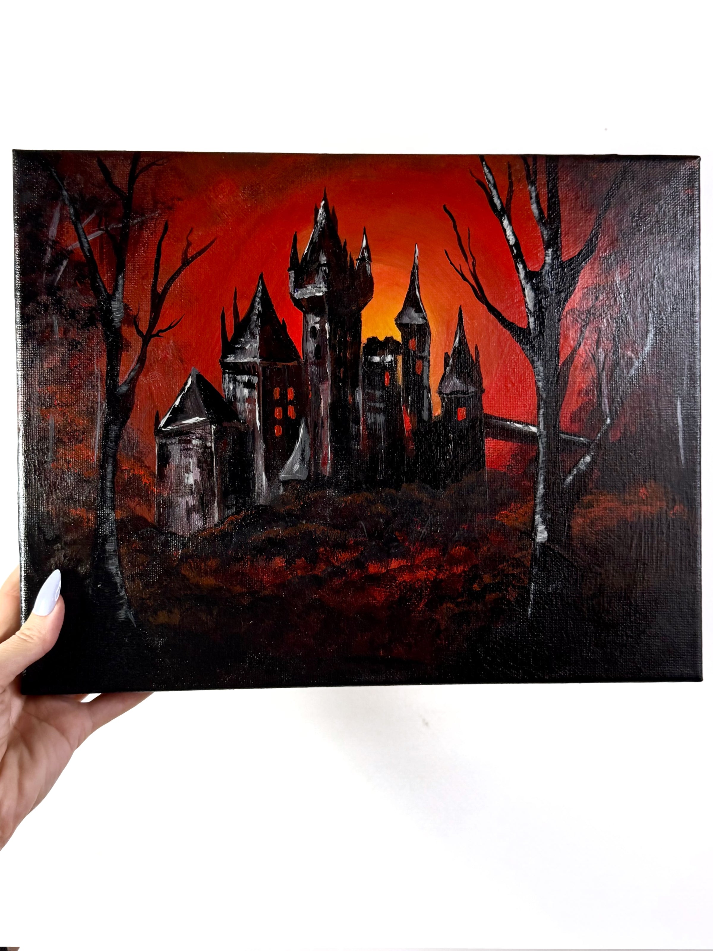 The Vampire Lair (Original Painting) - Creep Cult