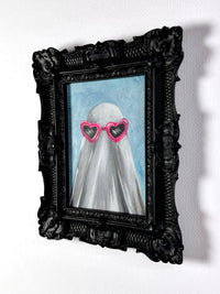 Heart Glasses Ghost (Original Painting) - Creep Cult