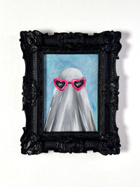 Heart Glasses Ghost (Original Painting) - Creep Cult