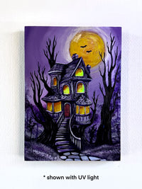 Moonlit Manor (Original Painting) - Creep Cult