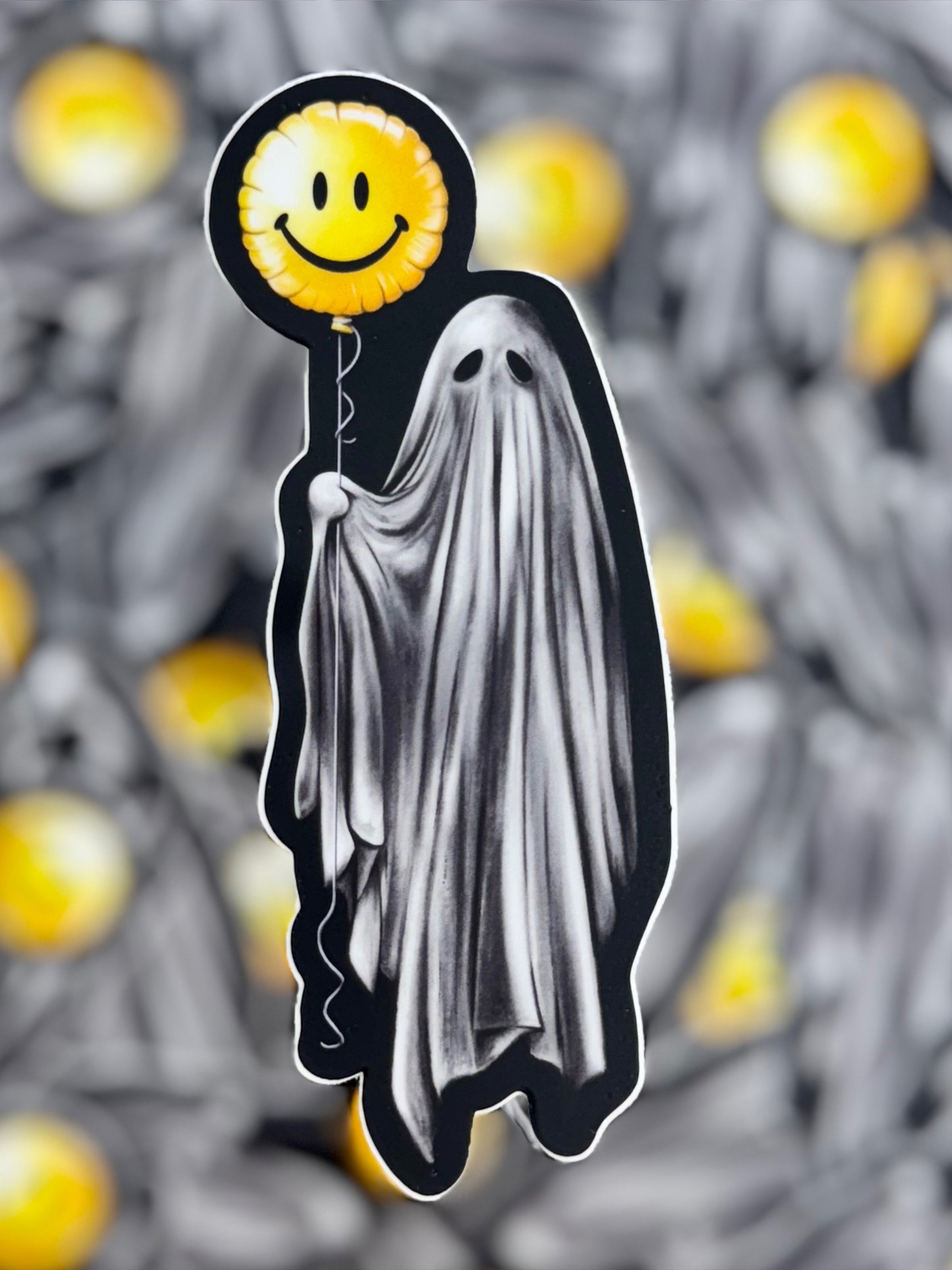 Balloon Ghost Sticker - Creep Cult