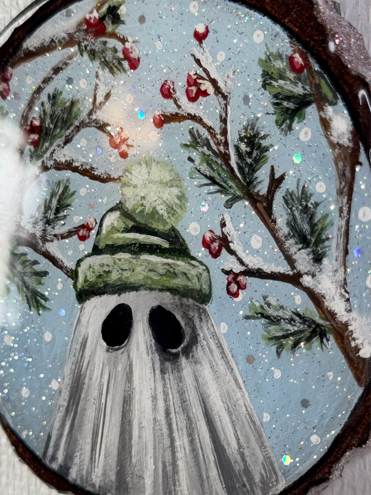 Frosted Berries Hand-Painted Ornament - Creep Cult