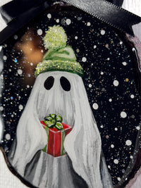 Red Present Hand-Painted Ornament - Creep Cult