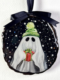 Red Present Hand-Painted Ornament - Creep Cult
