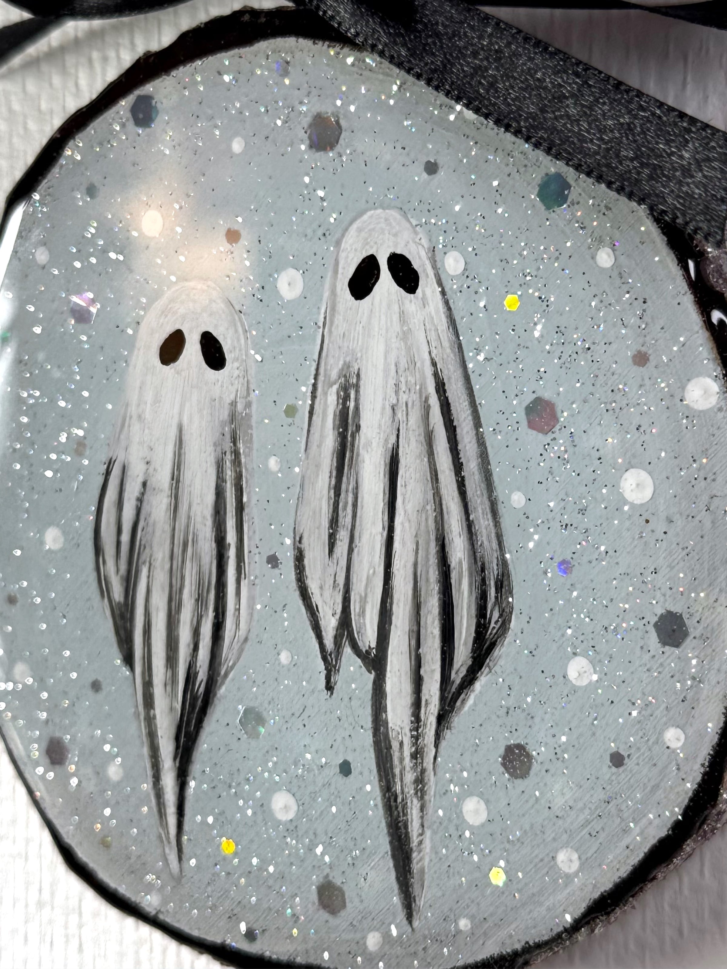 Holographic Ghosts (Original Painting) - Creep Cult