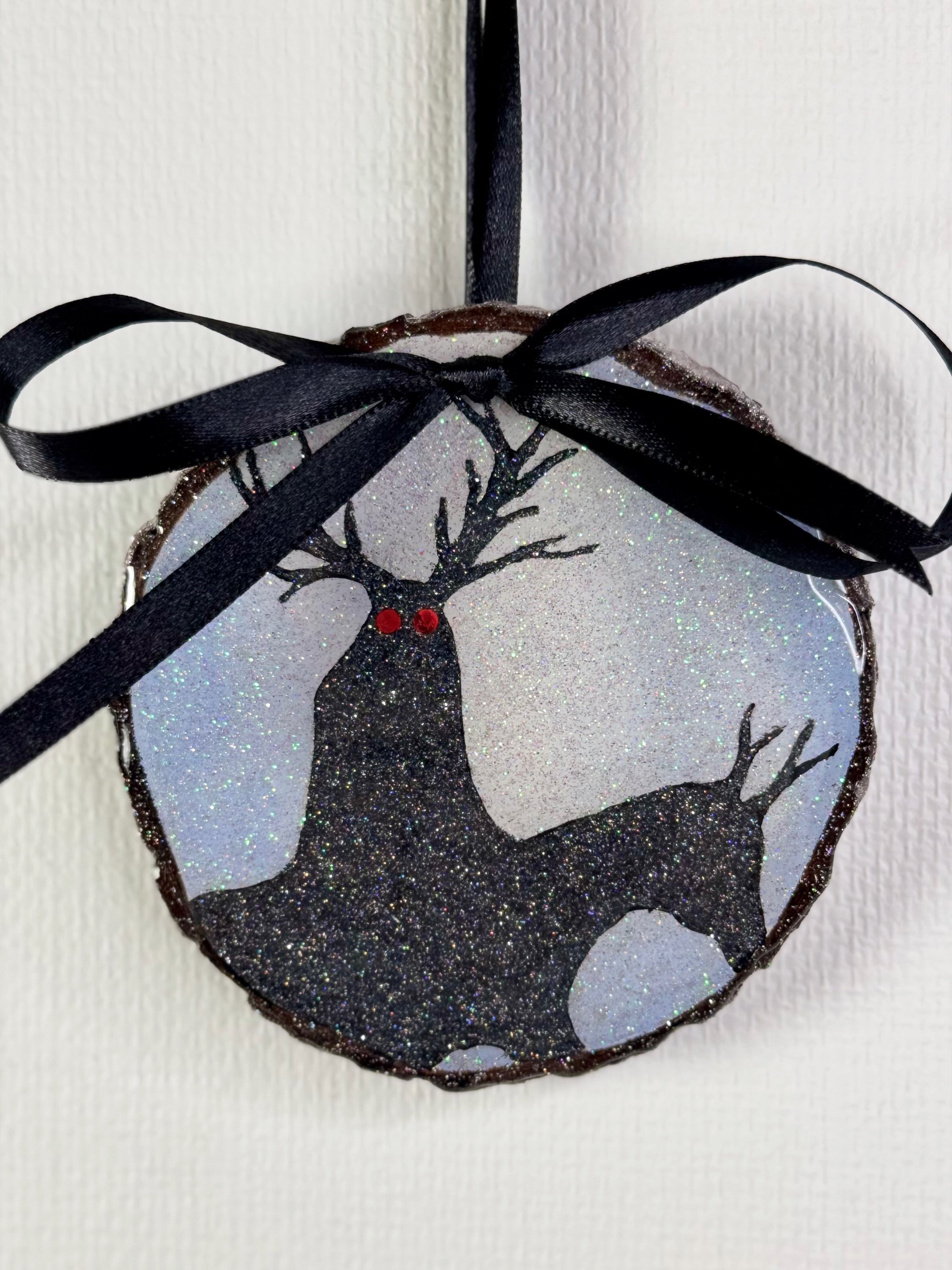 Red Eyed Krampus Hand-Painted Ornament - Creep Cult