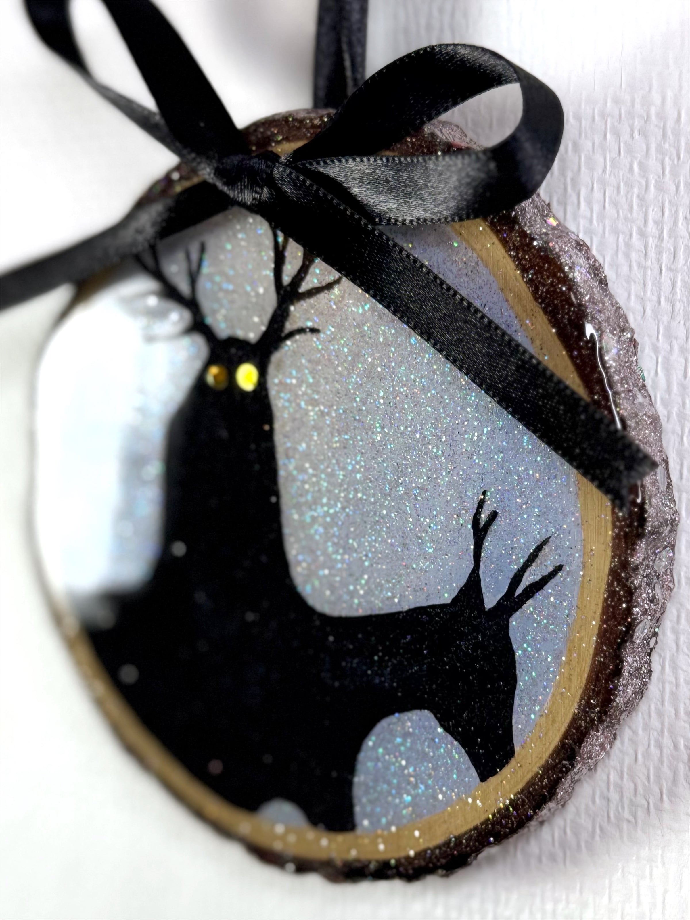 Yellow Eyed Krampus Hand-Painted Ornaments - Creep Cult