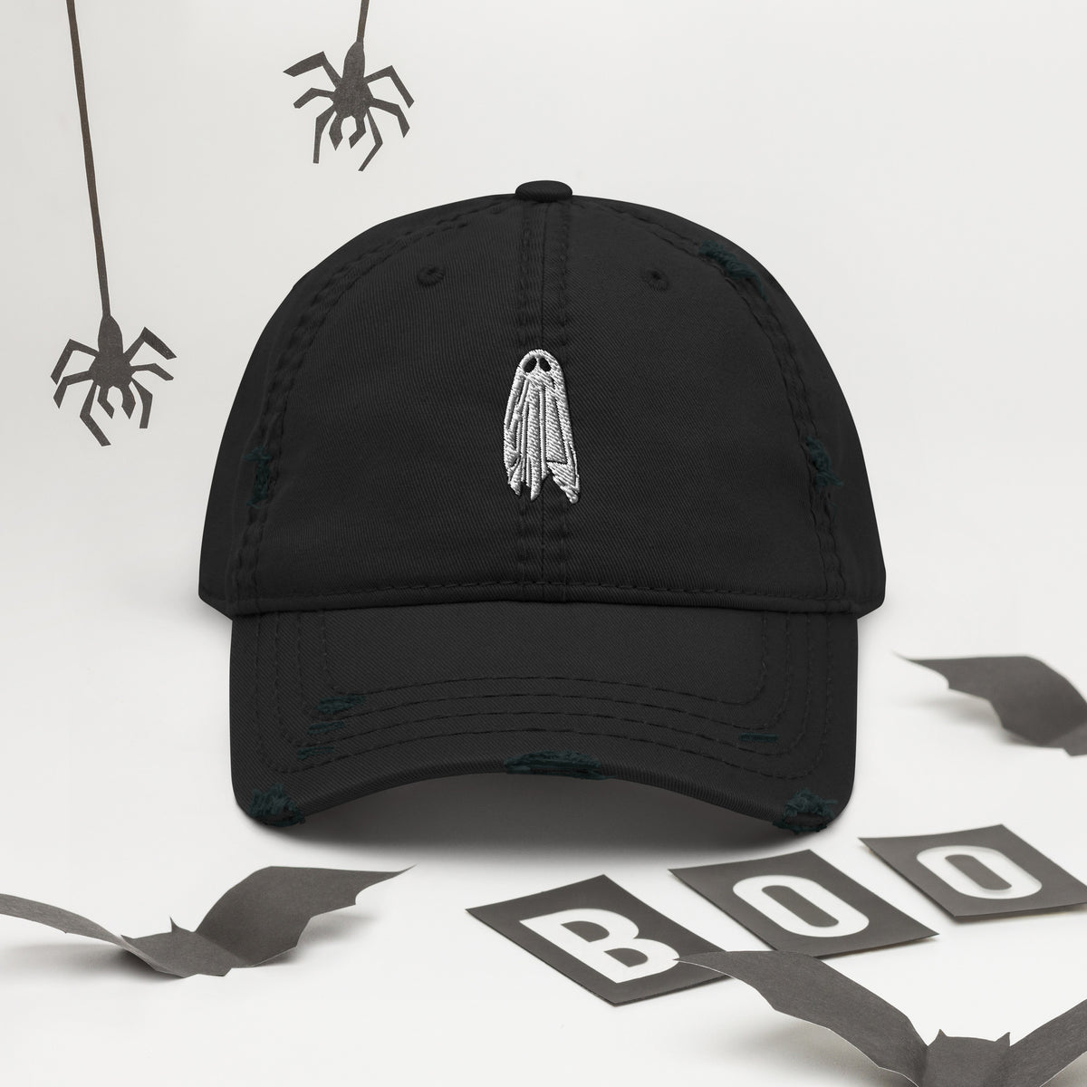 Embroidered Ghost Hat - Creep Cult